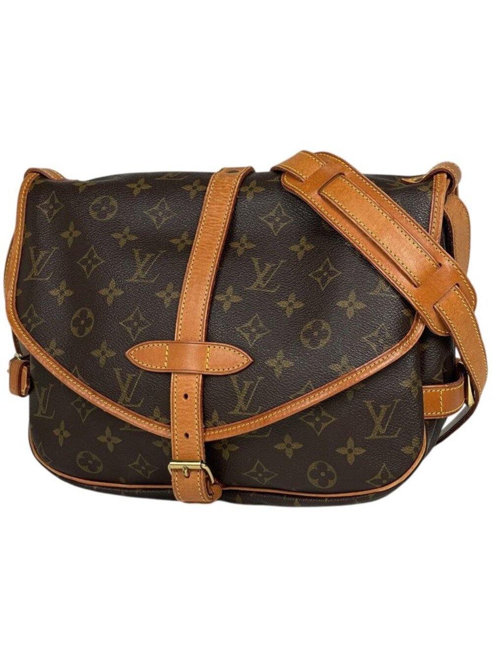 Louis Vuitton Saumur 30 Shoulder Bag Monogram Brown